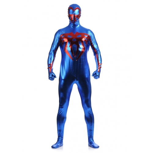 Blue Shiny Spiderman Halloween Costume